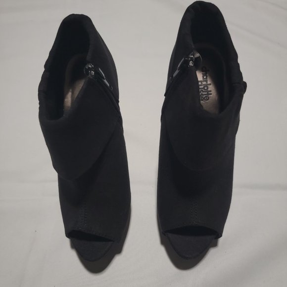 VINTAGE OPEN TOE CHARLOTTE RUSSE BOOTIE SIZE 7 - Picture 3 of 8